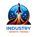 Logo of Industry Growth Trends featuring a stylized rocket ascending to symbolize innovation and upward market trends.